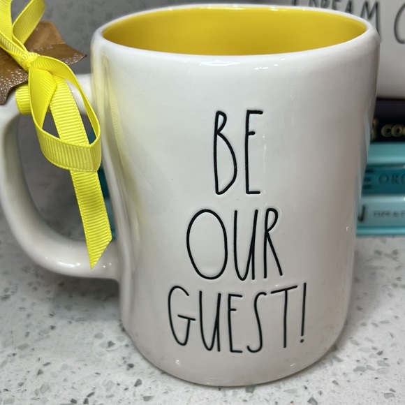 New Rae Dunn Disney Beauty and the Beast BE OUR GUEST! Coffee Mug - Picture 2 of 7